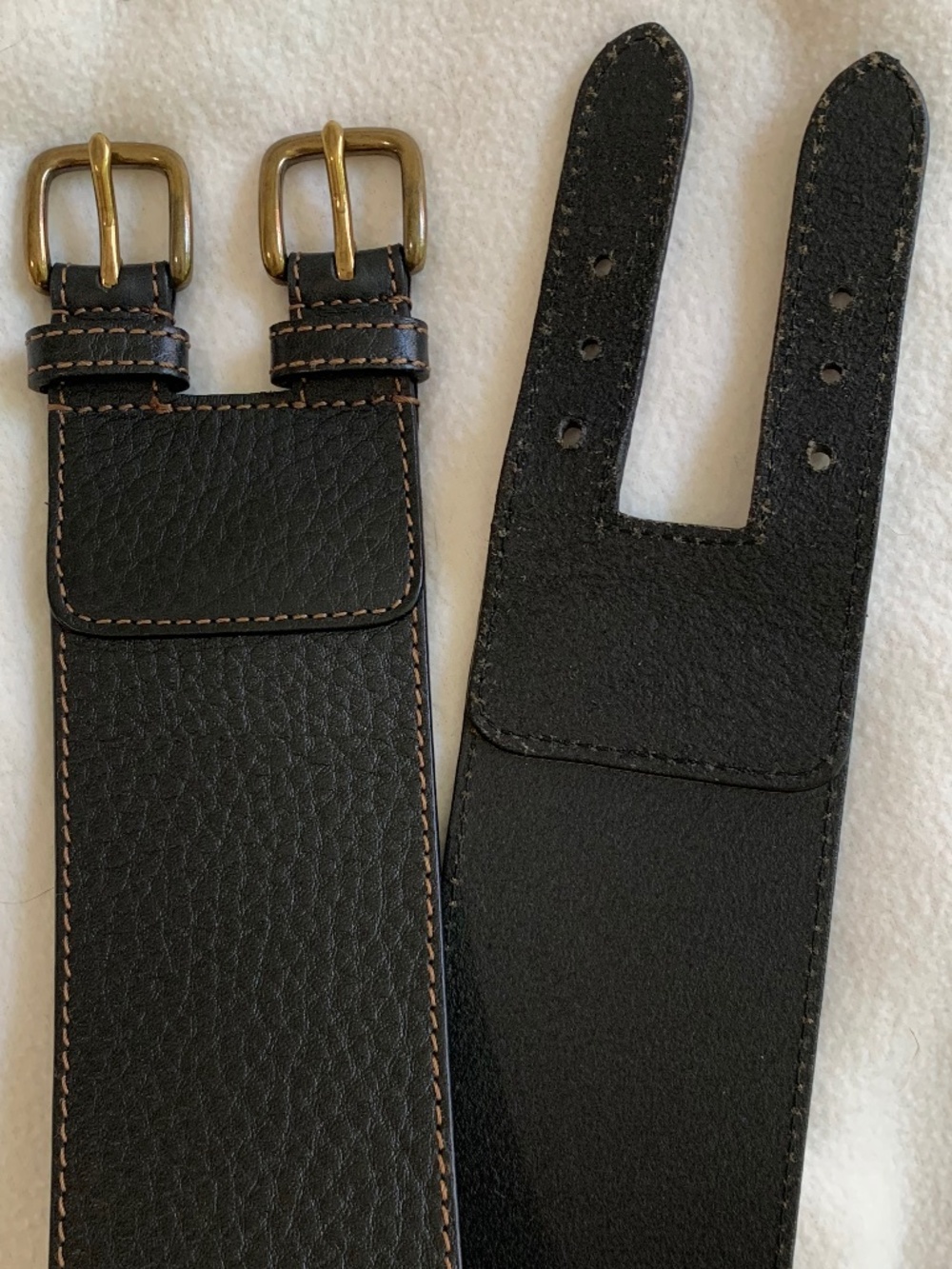 Ann Taylor Loft Wide Double Buckle Belt - Picture 7 of 11